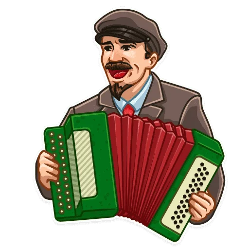 Sticker from the "Ленин" sticker pack