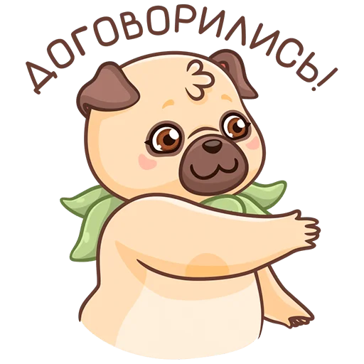 Sticker from the "Падди" sticker pack