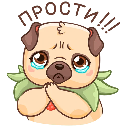 Sticker from the "Падди" sticker pack