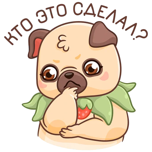 Sticker from the "Падди" sticker pack