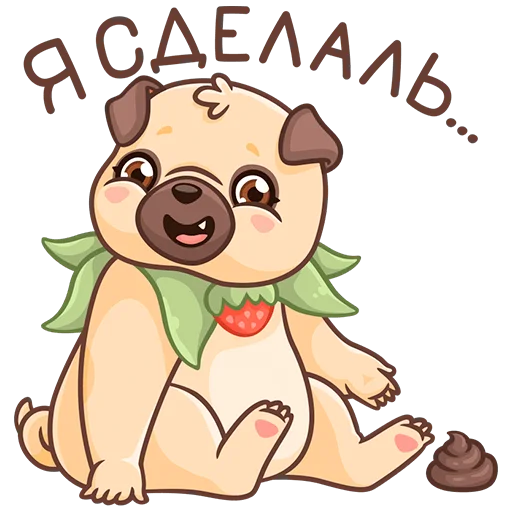 Sticker from the "Падди" sticker pack