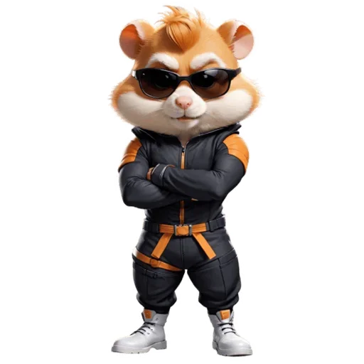 Sticker from the "Hamster Kombat" sticker pack