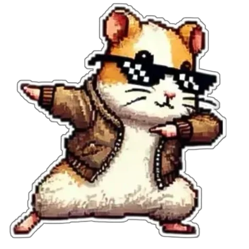 Sticker from the "Hamster Kombat" sticker pack