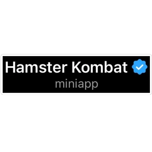 Sticker from the "Hamster Kombat" sticker pack