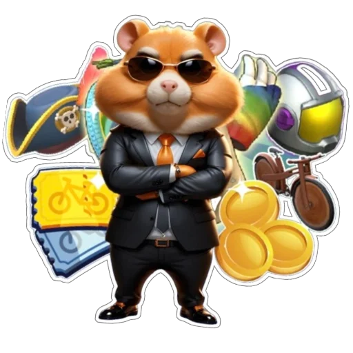 Sticker from the "Hamster Kombat" sticker pack