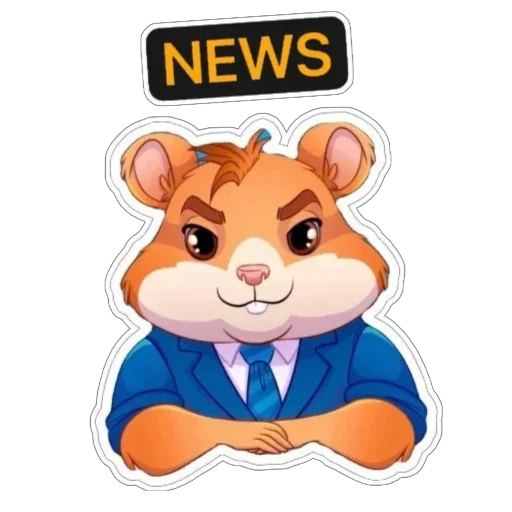 Sticker from the "Hamster Kombat" sticker pack