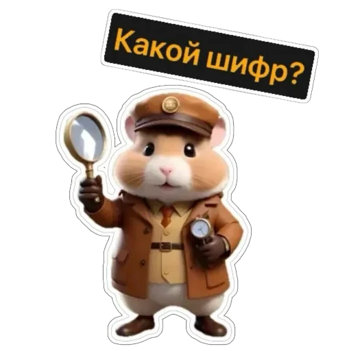 Sticker from the "Hamster Kombat" sticker pack