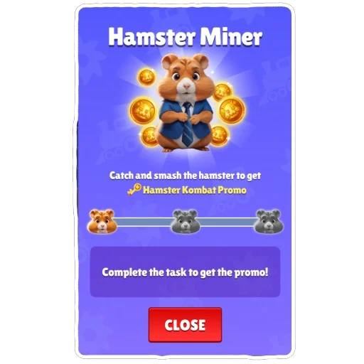 Sticker from the "Hamster Kombat" sticker pack