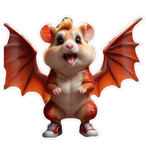 Sticker from the "Hamster Kombat" sticker pack