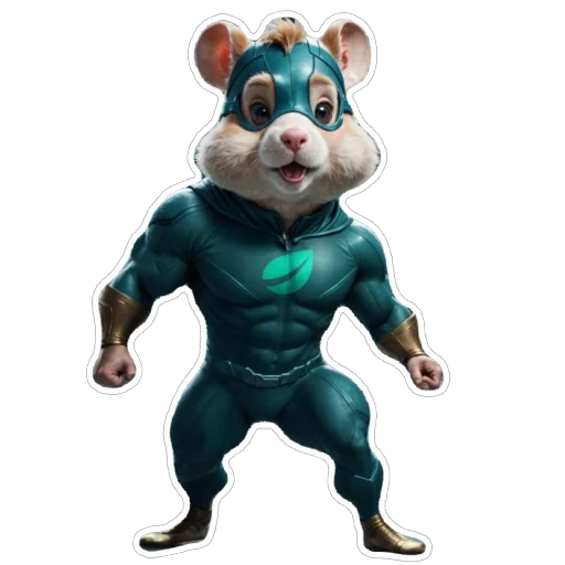 Sticker from the "Hamster Kombat" sticker pack