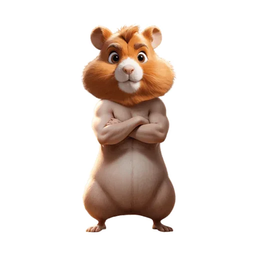 Sticker from the "Hamster Kombat" sticker pack