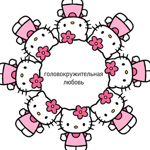 Стикер из набора "Hello kitty pank"