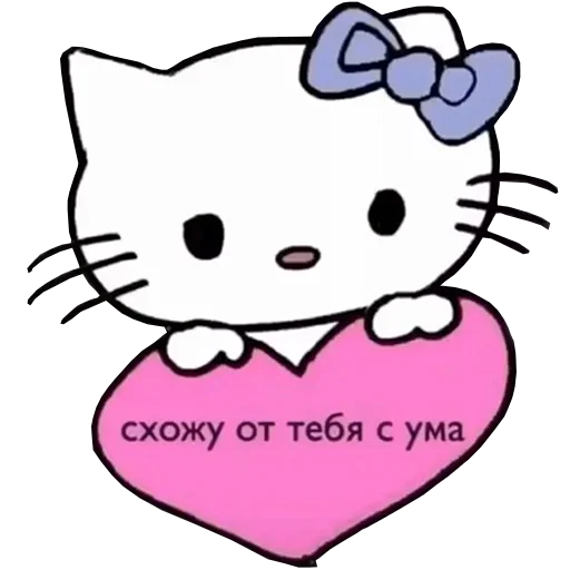 Стикер из набора "Hello kitty pank"