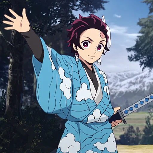 Sticker from the "Kimetsu No Yaiba" sticker pack