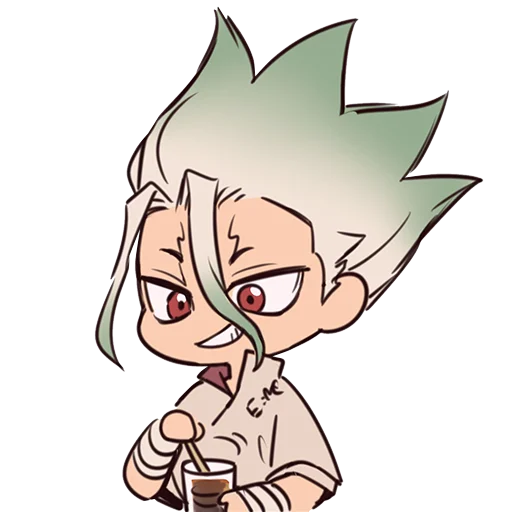 Sticker from the "Dr. Stone" sticker pack