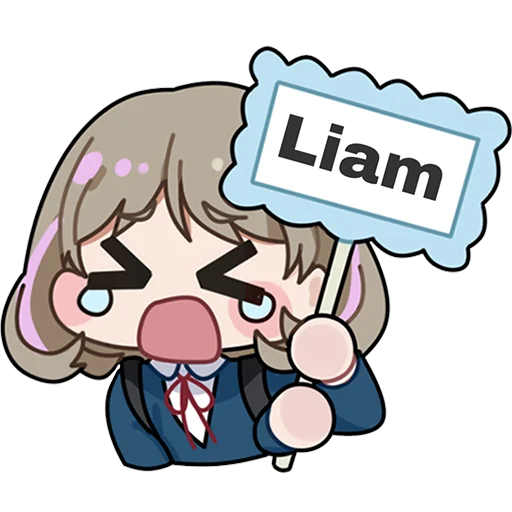 Sticker from the "Random Chibi" sticker pack