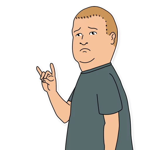 Sticker from the "King of the Hill" sticker pack