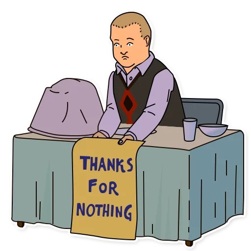 Sticker from the "King of the Hill" sticker pack