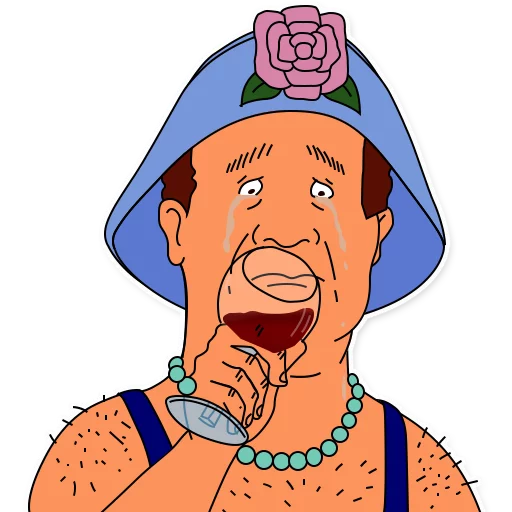 Sticker from the "King of the Hill" sticker pack