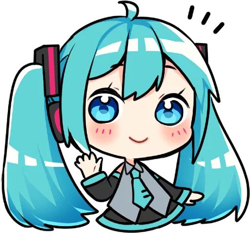 Sticker from the "Hatsune Miku & Megurine Luka" sticker pack