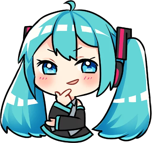 Sticker from the "Hatsune Miku & Megurine Luka" sticker pack