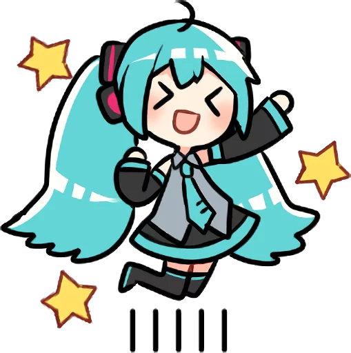 Sticker from the "Hatsune Miku & Megurine Luka" sticker pack