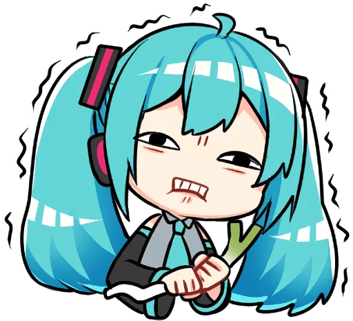 Sticker from the "Hatsune Miku & Megurine Luka" sticker pack