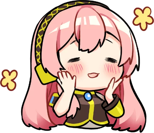 Sticker from the "Hatsune Miku & Megurine Luka" sticker pack