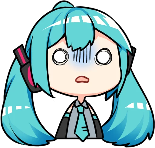 Sticker from the "Hatsune Miku & Megurine Luka" sticker pack