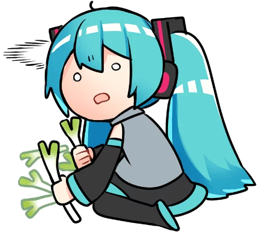 Sticker from the "Hatsune Miku & Megurine Luka" sticker pack