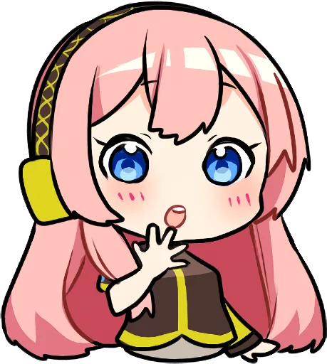 Sticker from the "Hatsune Miku & Megurine Luka" sticker pack