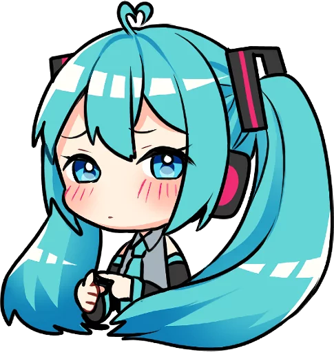 Sticker from the "Hatsune Miku & Megurine Luka" sticker pack