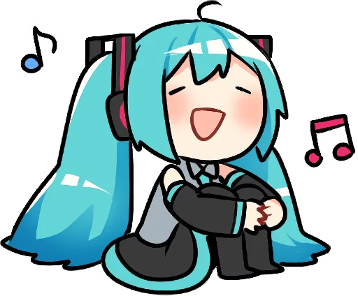 Sticker from the "Hatsune Miku & Megurine Luka" sticker pack