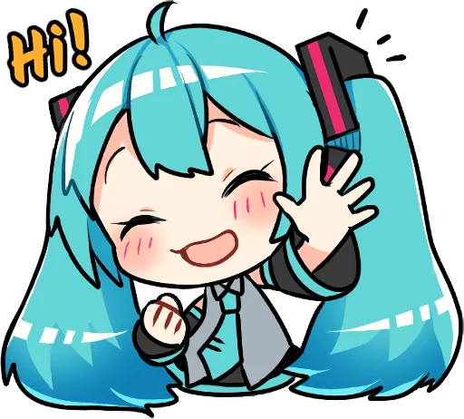 Sticker from the "Hatsune Miku & Megurine Luka" sticker pack