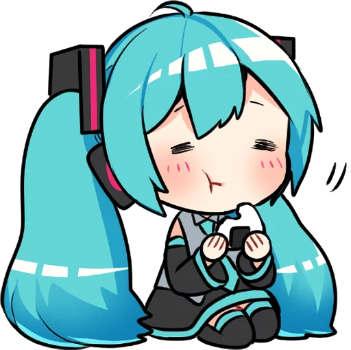 Sticker from the "Hatsune Miku & Megurine Luka" sticker pack