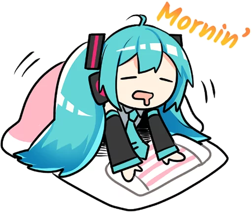 Sticker from the "Hatsune Miku & Megurine Luka" sticker pack