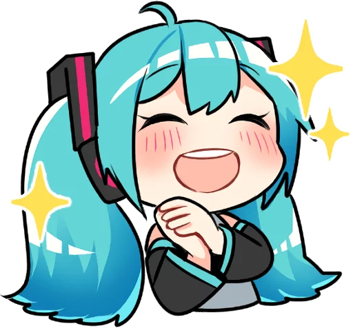 Sticker from the "Hatsune Miku & Megurine Luka" sticker pack