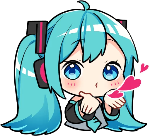 Sticker from the "Hatsune Miku & Megurine Luka" sticker pack