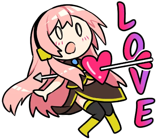 Sticker from the "Hatsune Miku & Megurine Luka" sticker pack