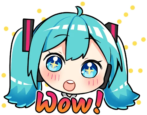 Sticker from the "Hatsune Miku & Megurine Luka" sticker pack