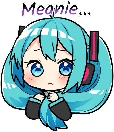 Sticker from the "Hatsune Miku & Megurine Luka" sticker pack