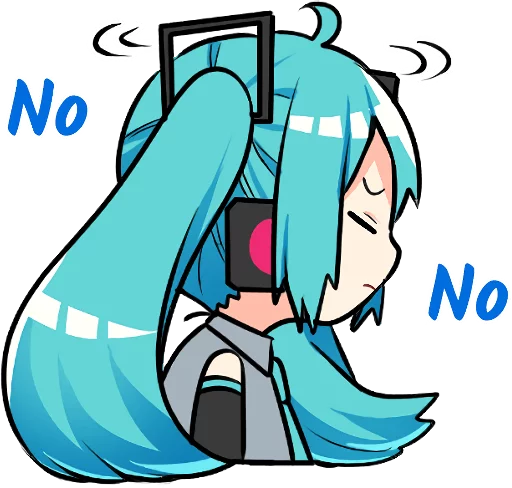 Sticker from the "Hatsune Miku & Megurine Luka" sticker pack