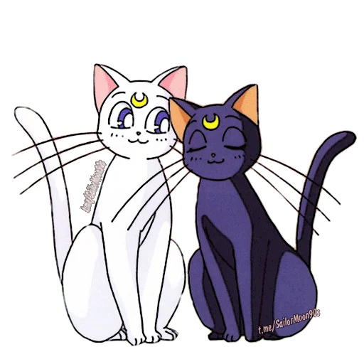 Sticker 😻Luna & Artemis😸