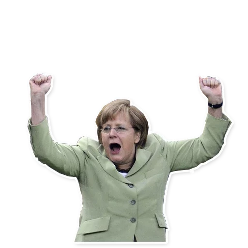 Sticker from the "Merkel Pack" sticker pack