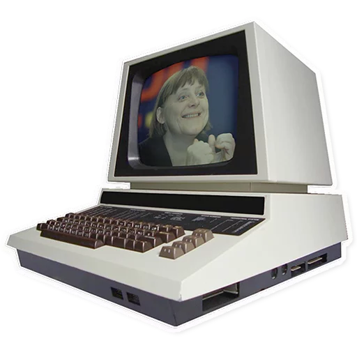 Sticker from the "Merkel Pack" sticker pack