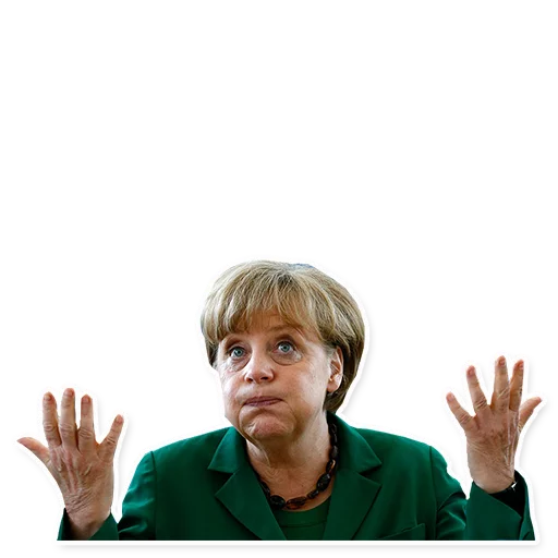 Sticker from the "Merkel Pack" sticker pack