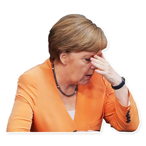 Sticker from the "Merkel Pack" sticker pack