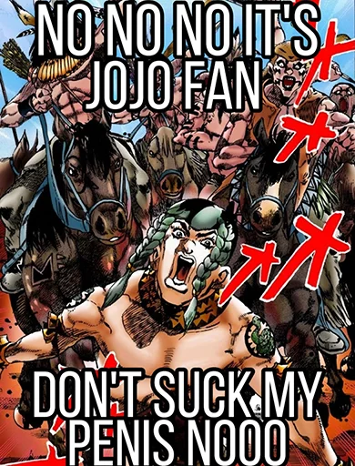 Sticker Jojo cringe 3