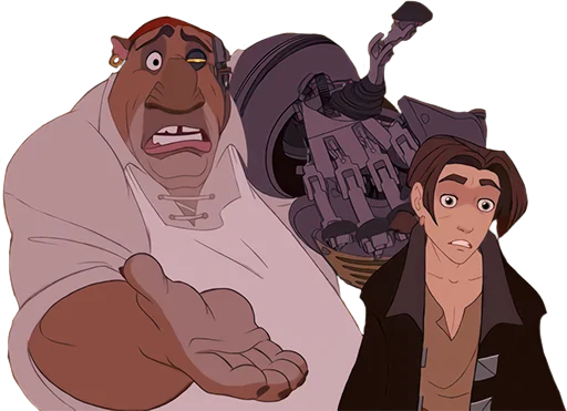 Sticker from the "Treasure Planet" sticker pack