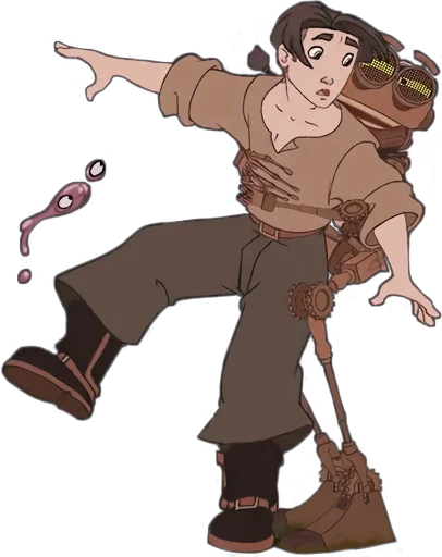 Sticker from the "Treasure Planet" sticker pack